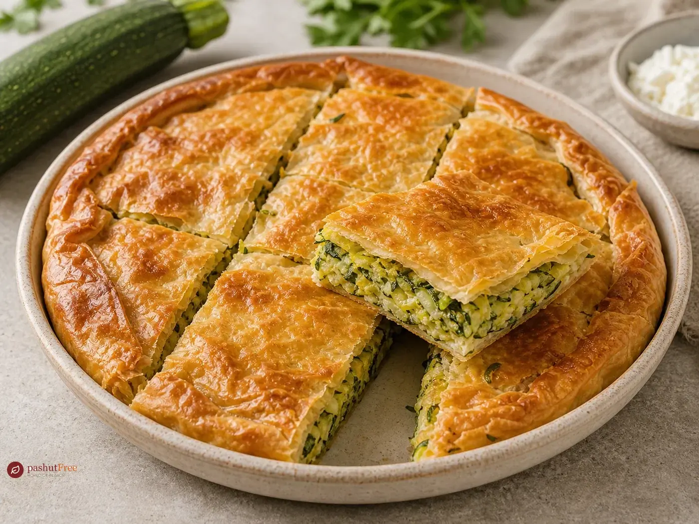 Lakror me Kungull Summer Squash Pie כמנה ביתית מוכנה