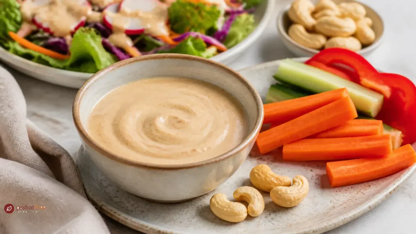 Creamy Spicy Cashew Dressing כמנה ביתית מוכנה