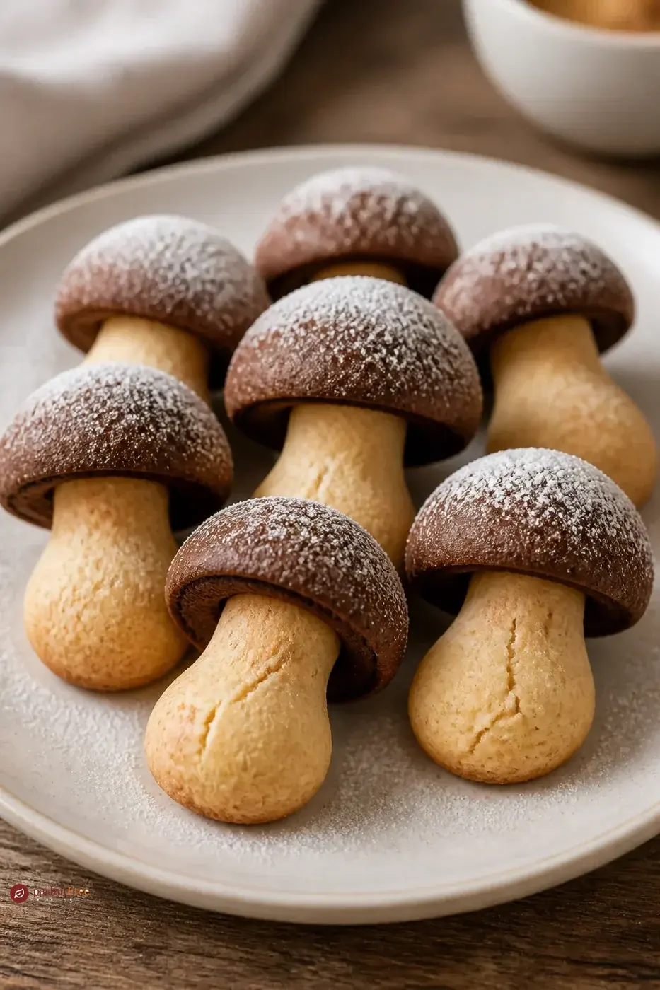 Mushroom-Shaped Almond Cookies כמנה ביתית מוכנה