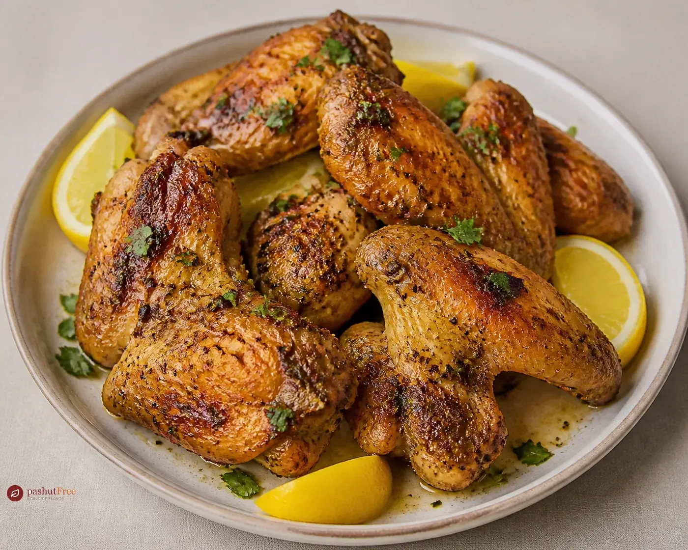 Chicken wings with cumin, lemon & garlic כמנה ביתית מוכנה