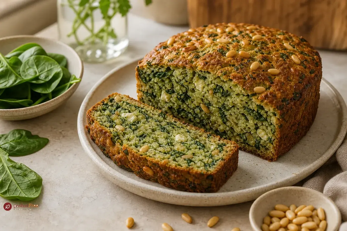 Savory Spinach Nut Cake כמנה ביתית מוכנה
