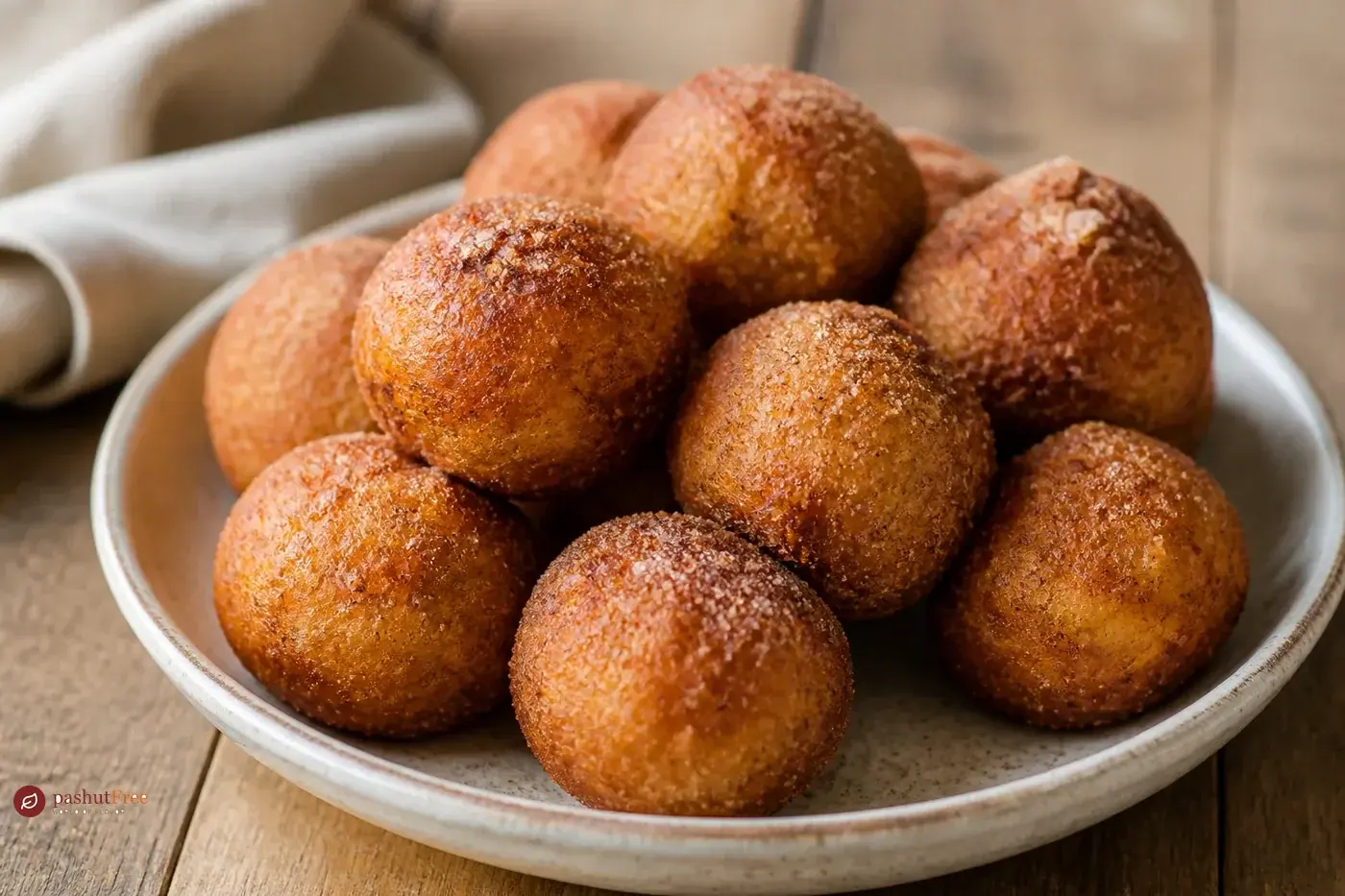 Crispy Matzah Balls with Sugar and Cinnamon כמנה ביתית מוכנה