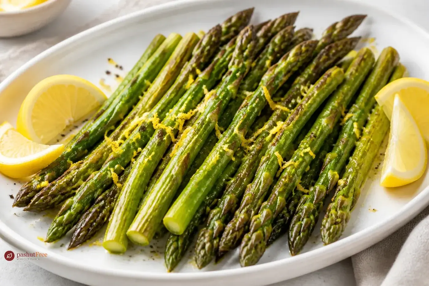 Zesty Roasted Asparagus כמנה ביתית מוכנה
