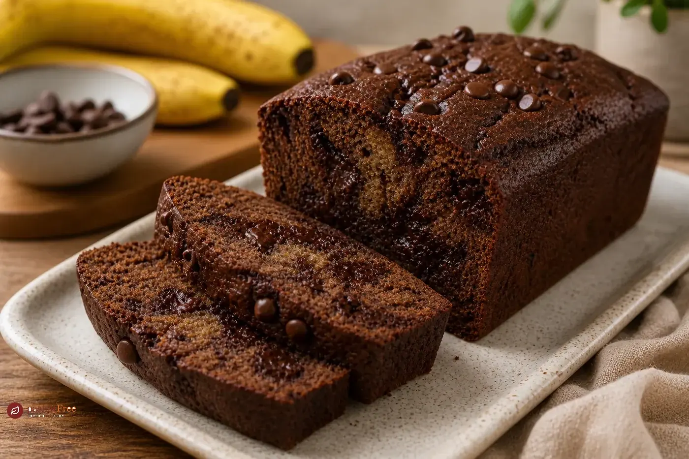 Rich Double Chocolate Banana Bread כמנה ביתית מוכנה