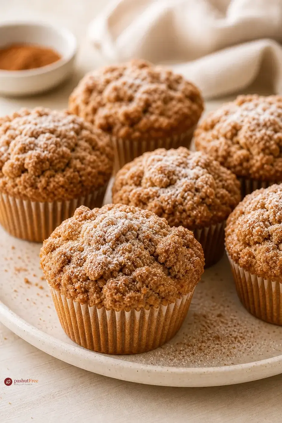 Soft and Fluffy Cinnamon Sugar Muffins כמנה ביתית מוכנה
